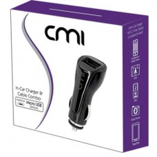 In-Car Charger & Cable Combo